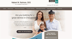 Desktop Screenshot of chesapeakedentist.com